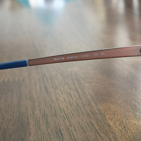 Nearly new Ray Ban RB3716 9160/AJ - Picture 5 of 7